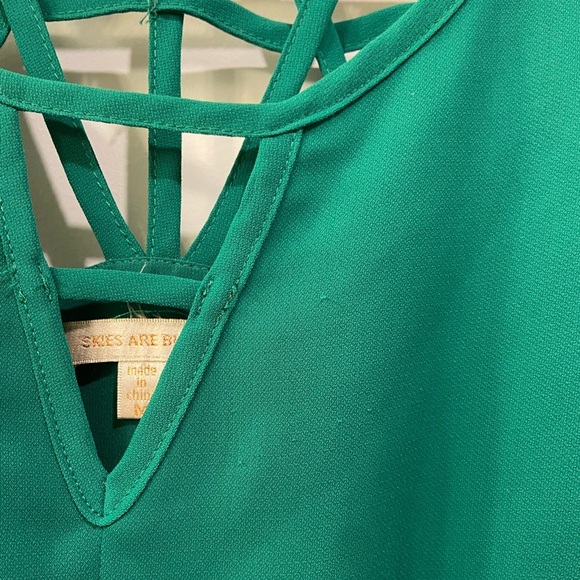 Skies Are Blue - Green Kacie Sleeveless Dress - Picture 6 of 14